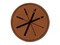 Skis and Poles Skiing Equipment and Gear Round Iron-On Engraved Faux Leather Patch Applique - 2.5"